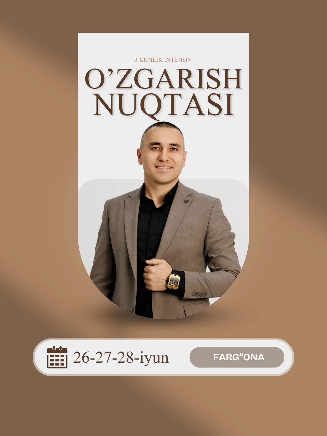 Farg'onadagi O'zgarish Nuqtasi seminari afishasi